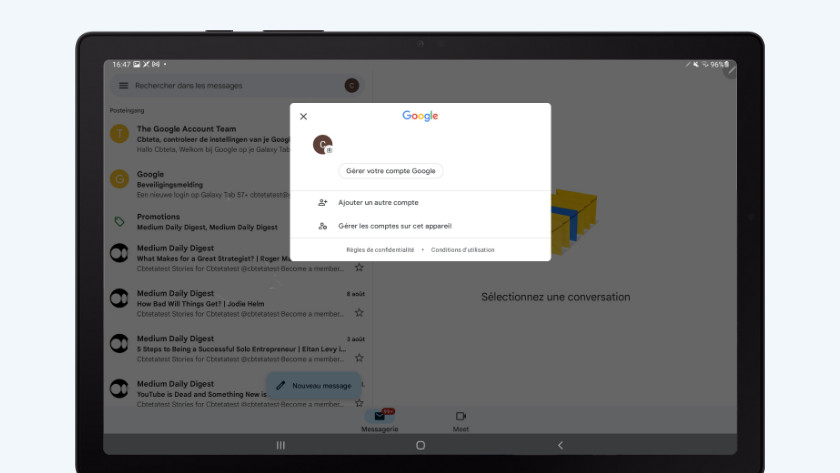 gérer plusieurs comptes de messagerie