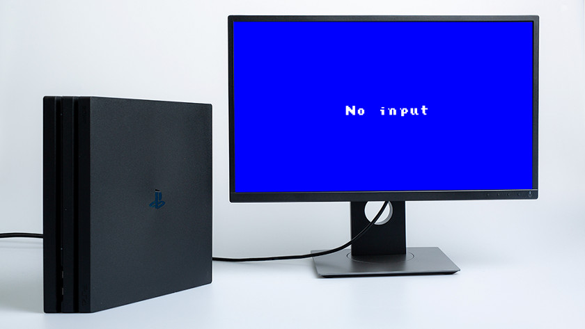 How do you solve the 'no input' error on your monitor?