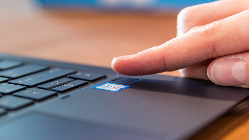 Capteur d'empreintes digitales sur un PC portable Windows