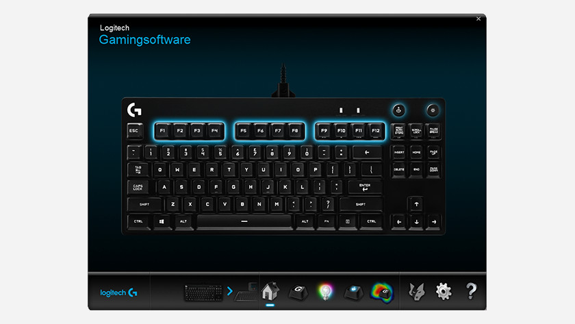 Lors du démarrage, vous verrez apparaître vos produit(s) Logitech.