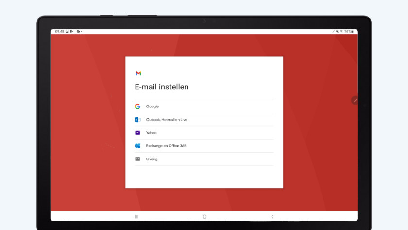 mail instellen in gmail app