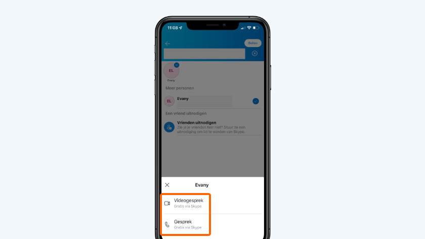 Choisissez une personne et sélectionnez une option