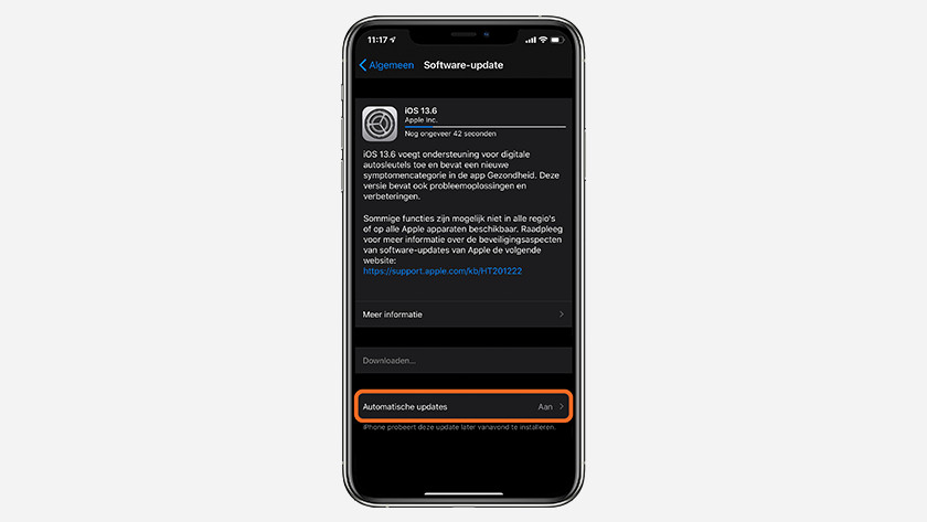 Navigeer naar 'Software-update'