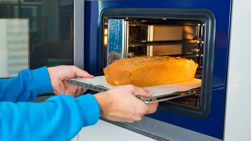 Cake in combi microwave