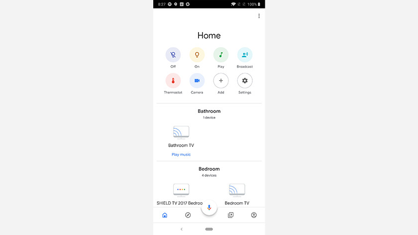 Android Chromecast en Google Home