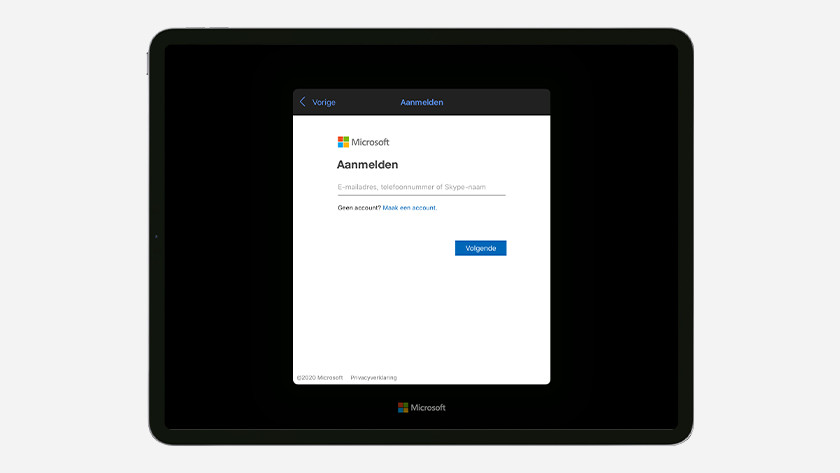 Aanmelden Microsoft