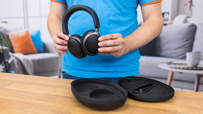 Fold the Bose QuietComfort Ultra Headphones