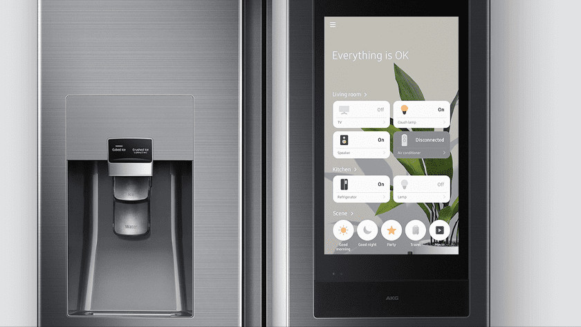 Fridge with tablet