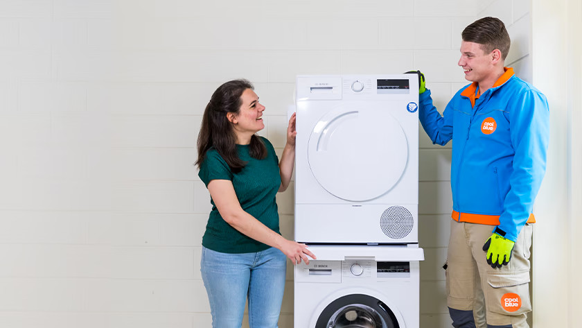 Sèche-linge sur machine à laver