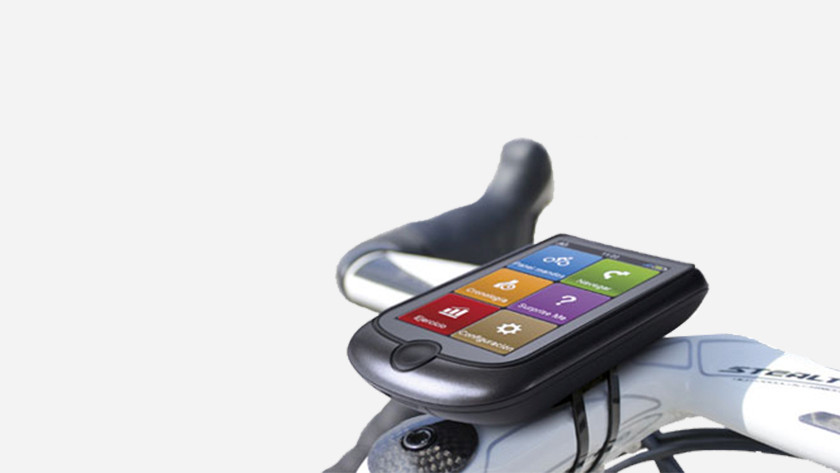 Fiets gps op fiets