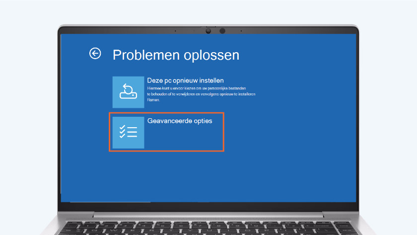 Choisissez Options avancées