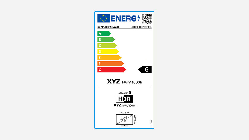 Wat betekent het energielabel van je televisie?