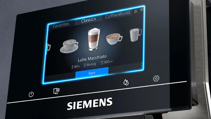 Siemens EQ700 : écran iSelect de 5 pouces