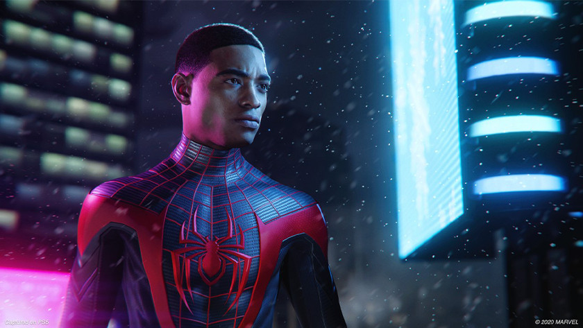 Spider-Man: Miles Moralis op de PlayStation 5.