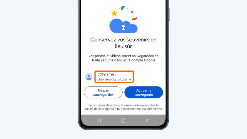 configurer le compte Google