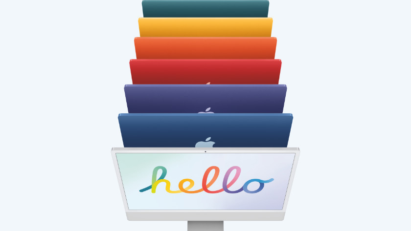iMacs in verschillende kleuren.