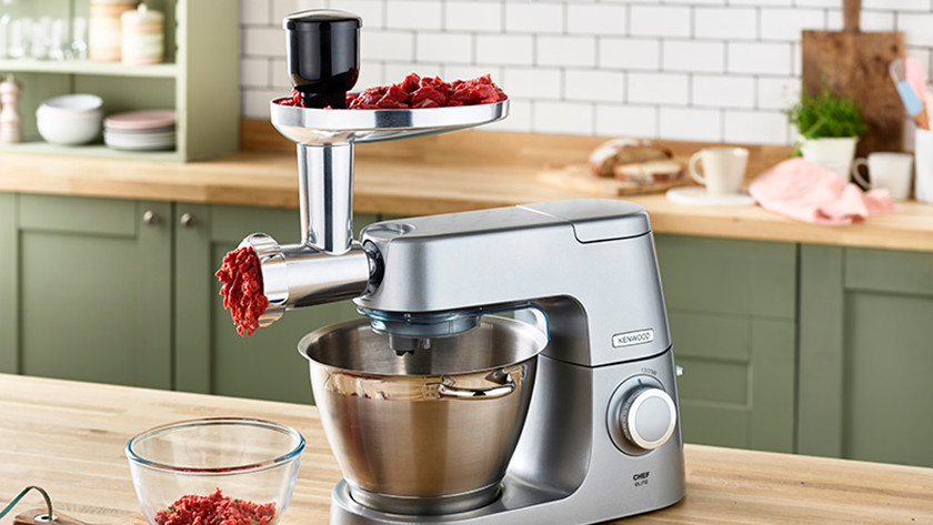 Kenwood stand mixer with meat grinder