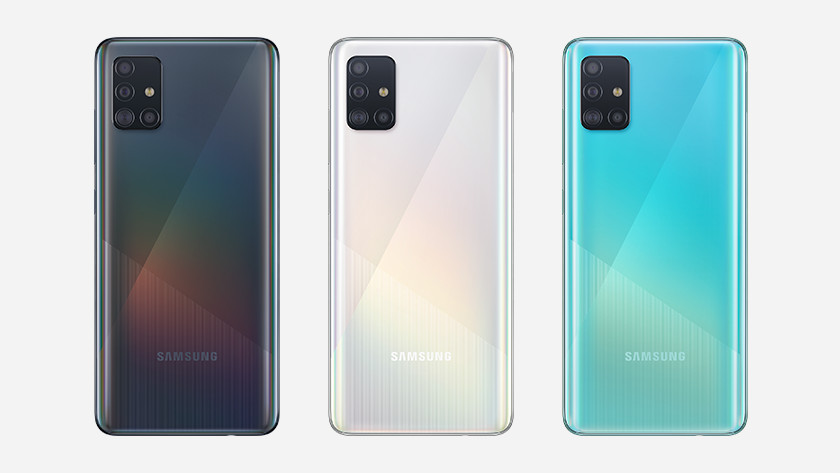 Samsung Galaxy A51 line up geheugen