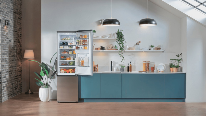 Energy-efficient fridge in the kitchen