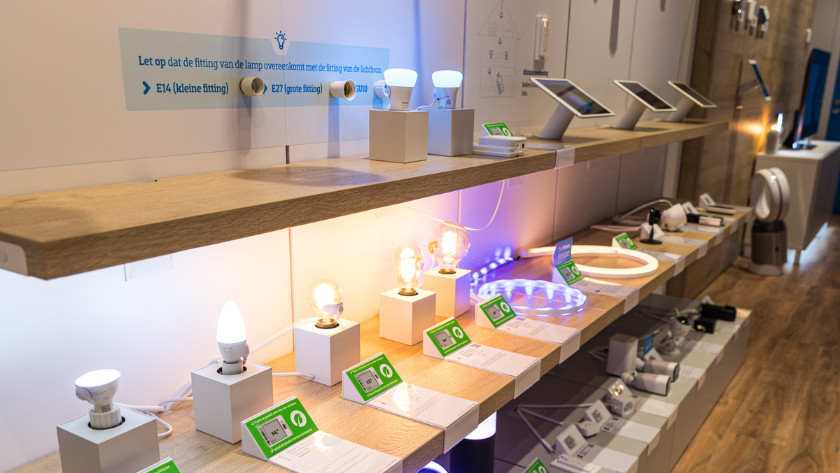Smart home producten in de winkel