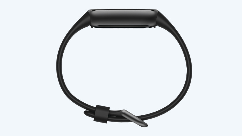 Fitbit Luxe zwart zijkant