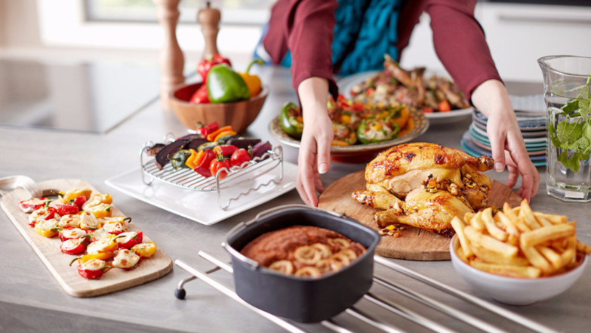 Moule de cuisson et grille double niveau pour airfryer Philips