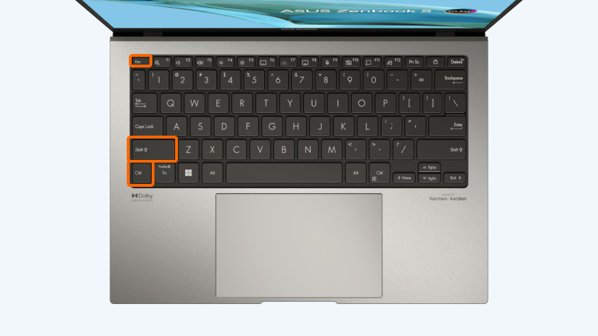 Appuyez simultanément sur « Ctrl », « Shift » et « Esc ».