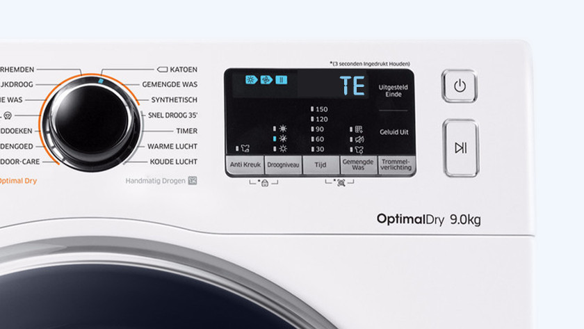 Samsung dryer display