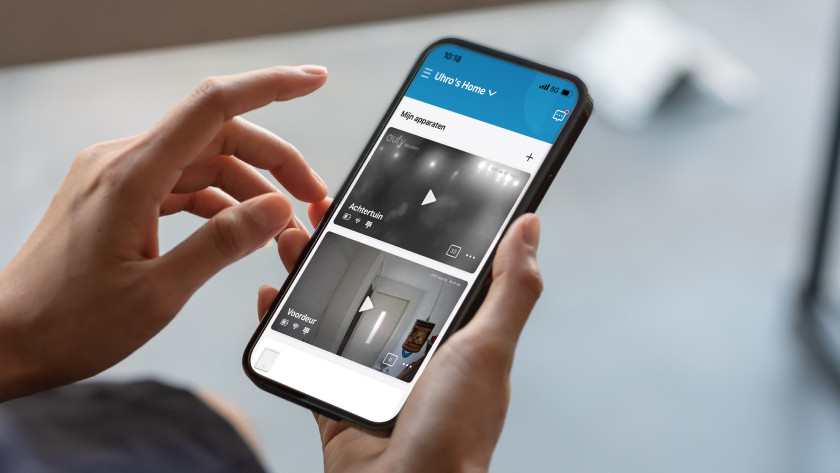 Images de la caméra dans l'appli Eufy