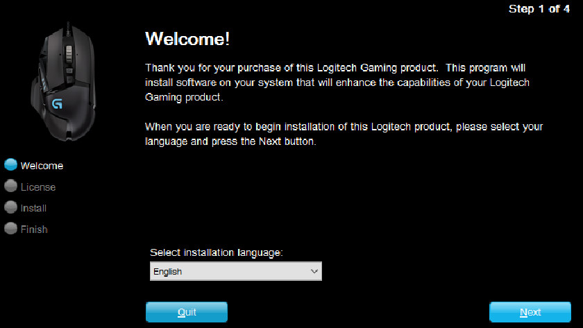 Lancez l'installation