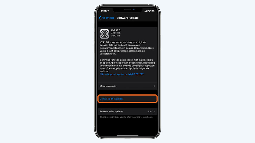 Tap 'Install now' 