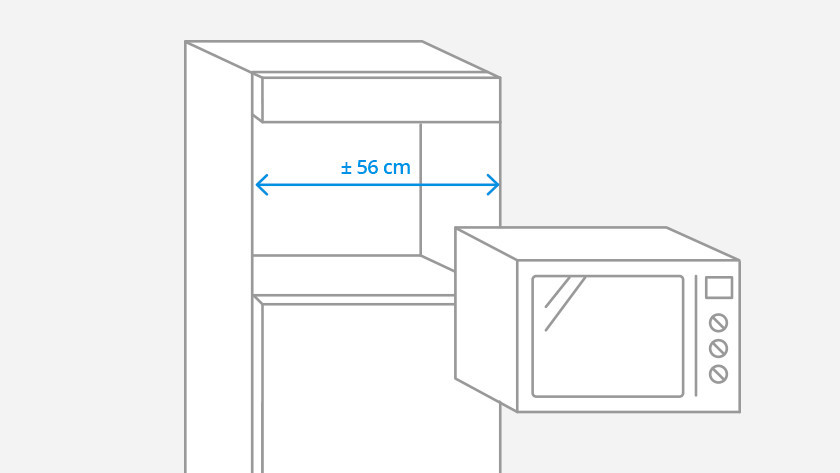 What are the dimensions of a microwave? - Coolblue - anything for a smile