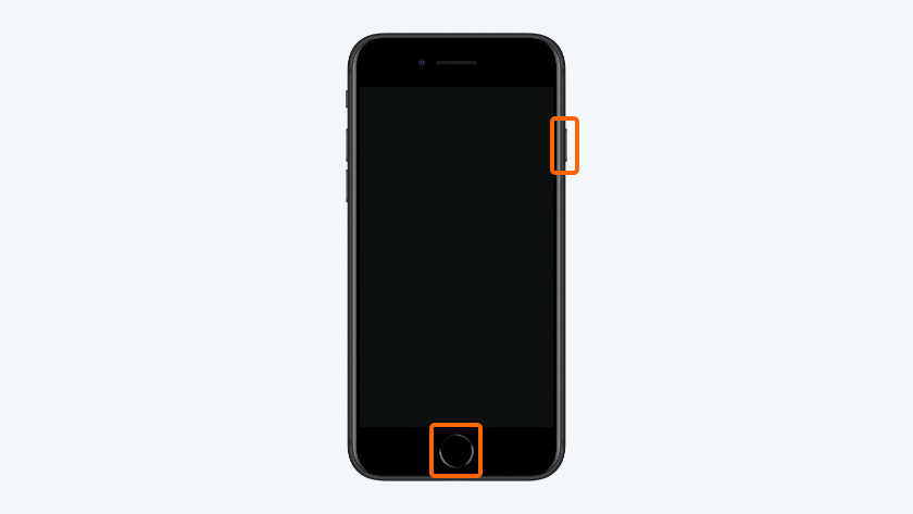 iPhone met thuisknop herstarten