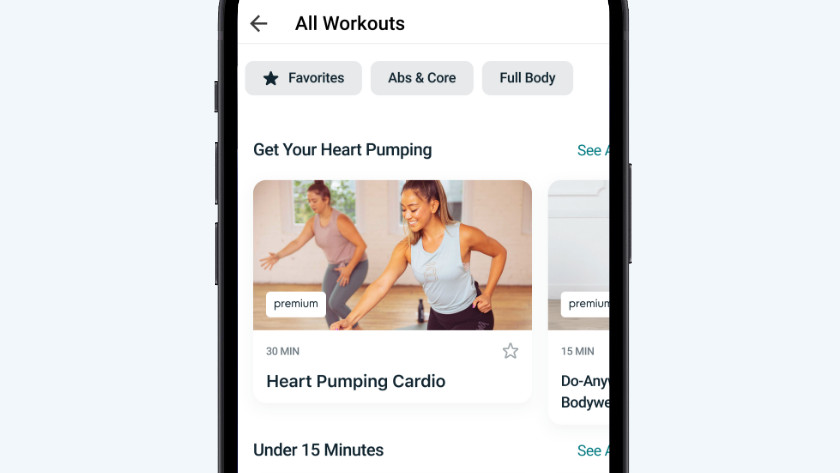 Fitbit Premium workouts