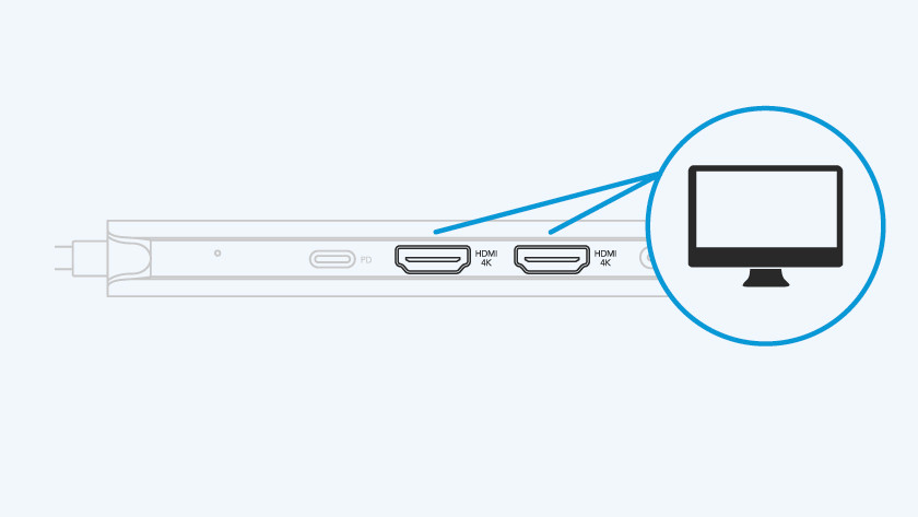 Monitoren aansluiten via HDMI