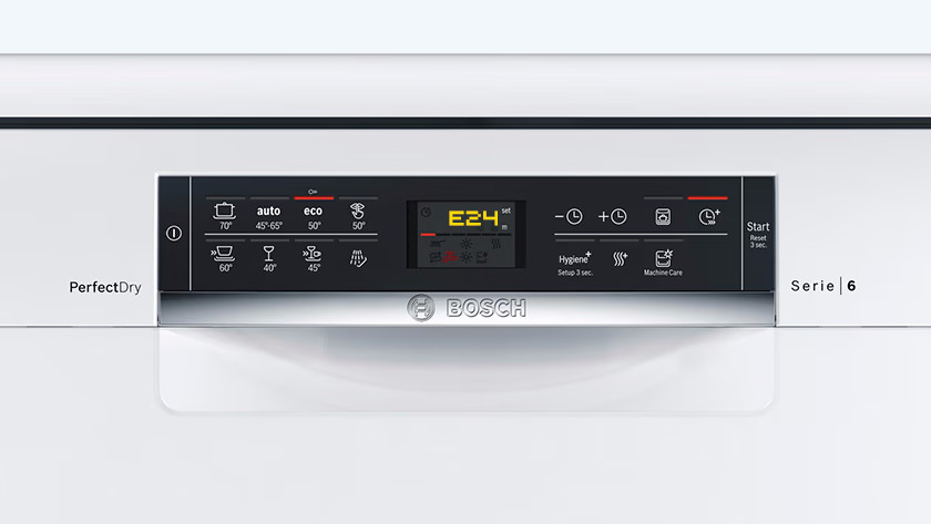 E24 on hot sale bosch dishwasher