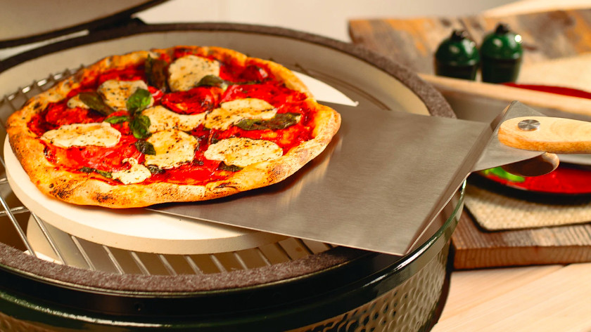 Pizza stone 2024 grill temperature