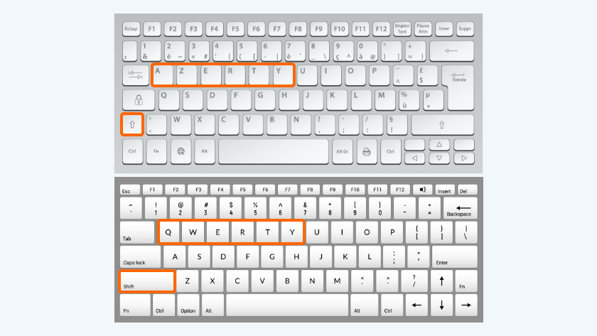 Druif Sprong Kangoeroe Wat is het verschil tussen een laptop met QWERTY en AZERTY toetsenbord? -  Coolblue - alles voor een glimlach