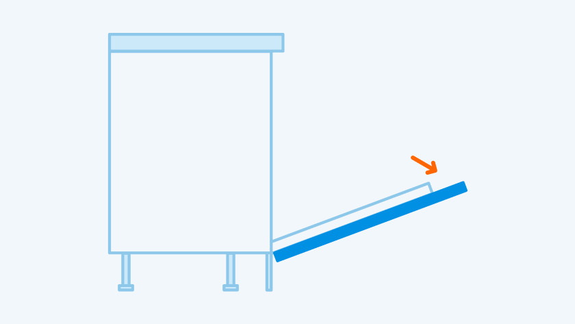 Dishwasher best sale door length