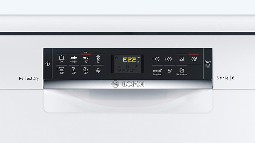 Bosch dishwasher sale e22 code