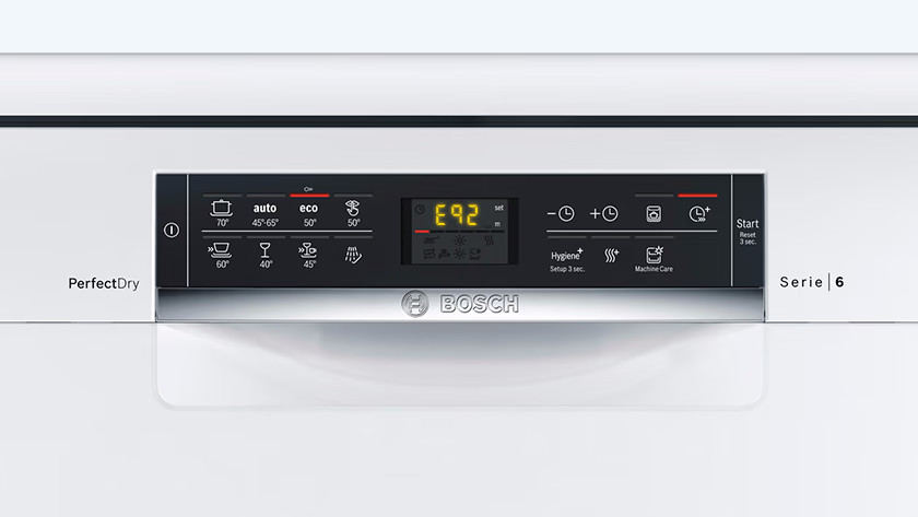 E22 code hot sale on bosch dishwasher