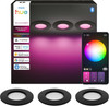 Philips Hue Inbouwspot Slim 3-Pack - White and Color - 90mm - Zwart