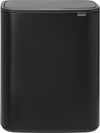 Brabantia Bo Pedal Bin 2 x 30 Litres Noir Mat