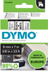 DYMO D1 9 mm x 7 m Noir Blanc Étiquettes