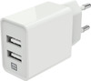 XtremeMac Chargeur avec 2 Ports USB-A 12 W Blanc