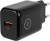 BlueBuilt Quick Charge Oplader met Usb A Poort 18W Zwart