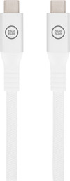 BlueBuilt Usb C naar usb C kabel 240W 2m Nylon Wit