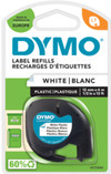 DYMO LetraTag 12mm x 4m Black White Labels