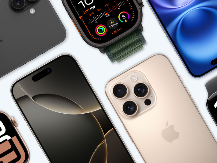 Apple products for streamlined graphic design, including an iPad and Apple Pencil for creative projects