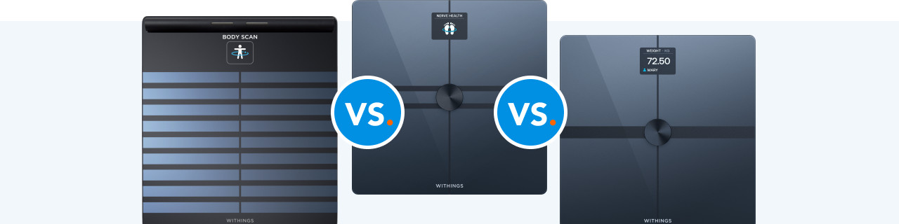 Vergelijk de Withings Scan, Comp en Smart